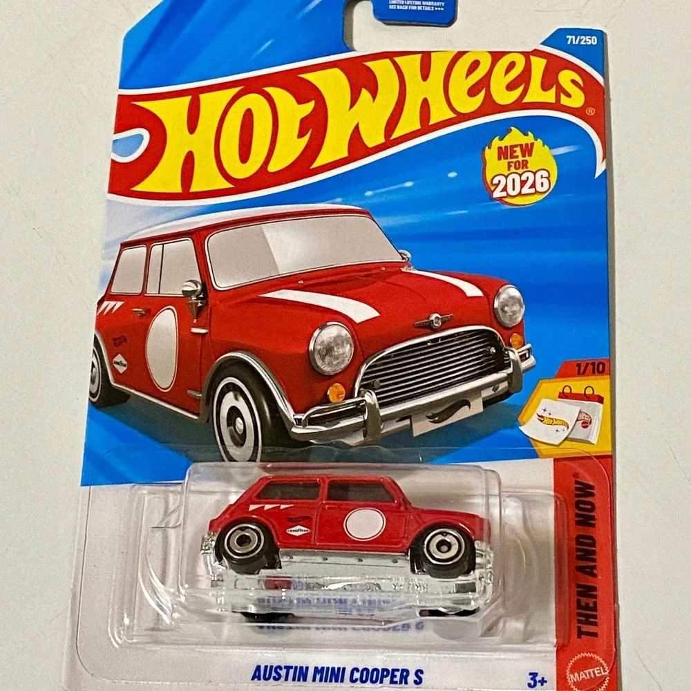 Hot Wheels Austin Mini Cooper S Red 71/250 Mainline HW Then & Now 1/10 NIP 2026